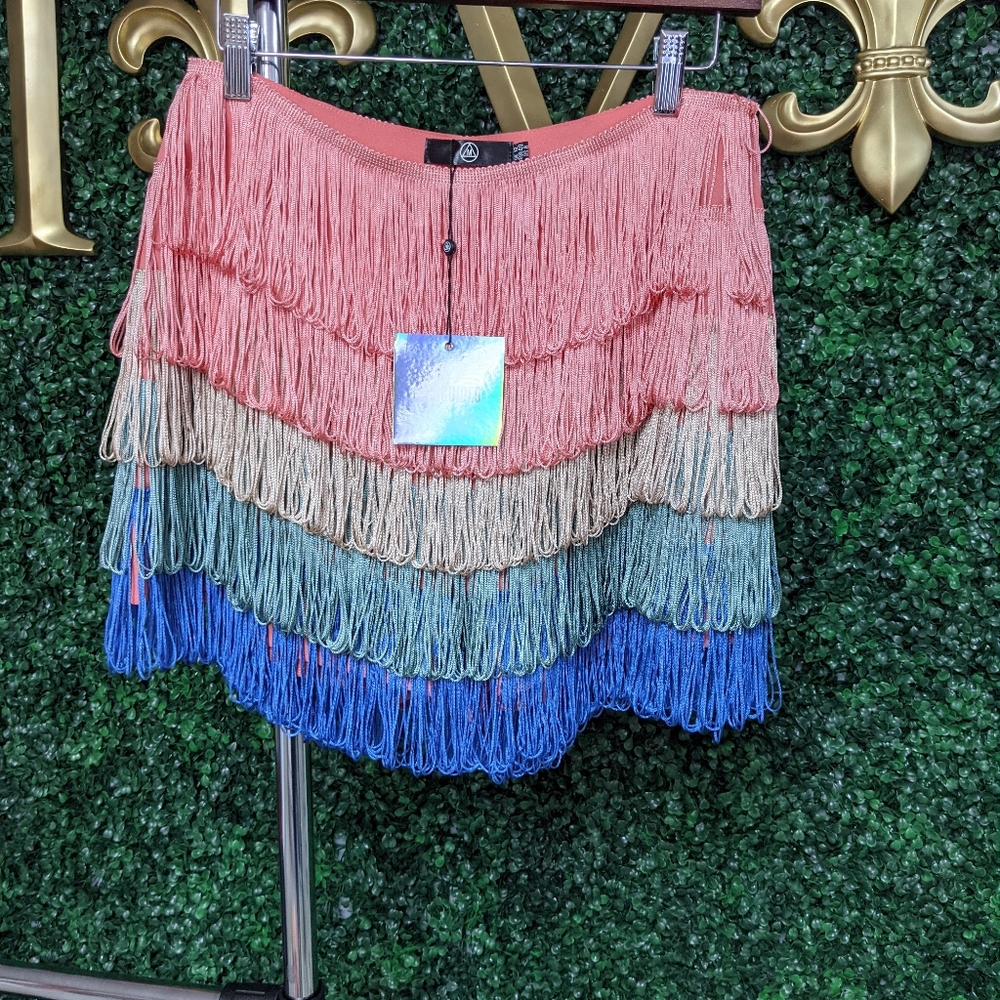 2 piece fringe short set